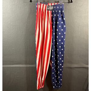 VTG old wear USA men pants small east coast body building american flag patriot